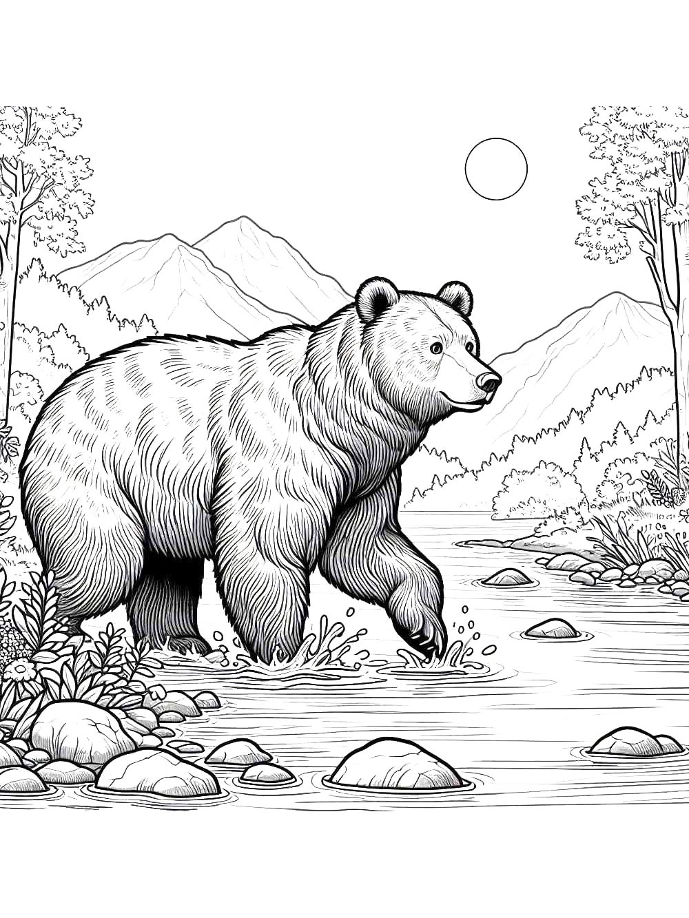 Bear coloring page 54