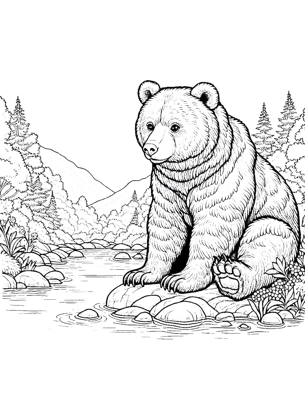 Bear coloring page 51