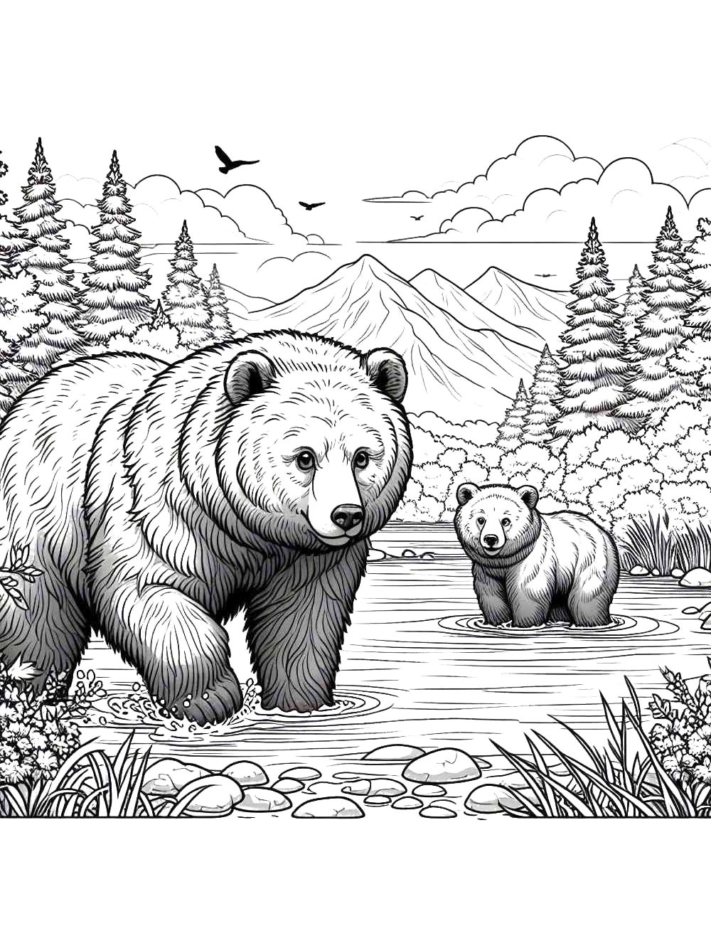 Bear coloring page 53