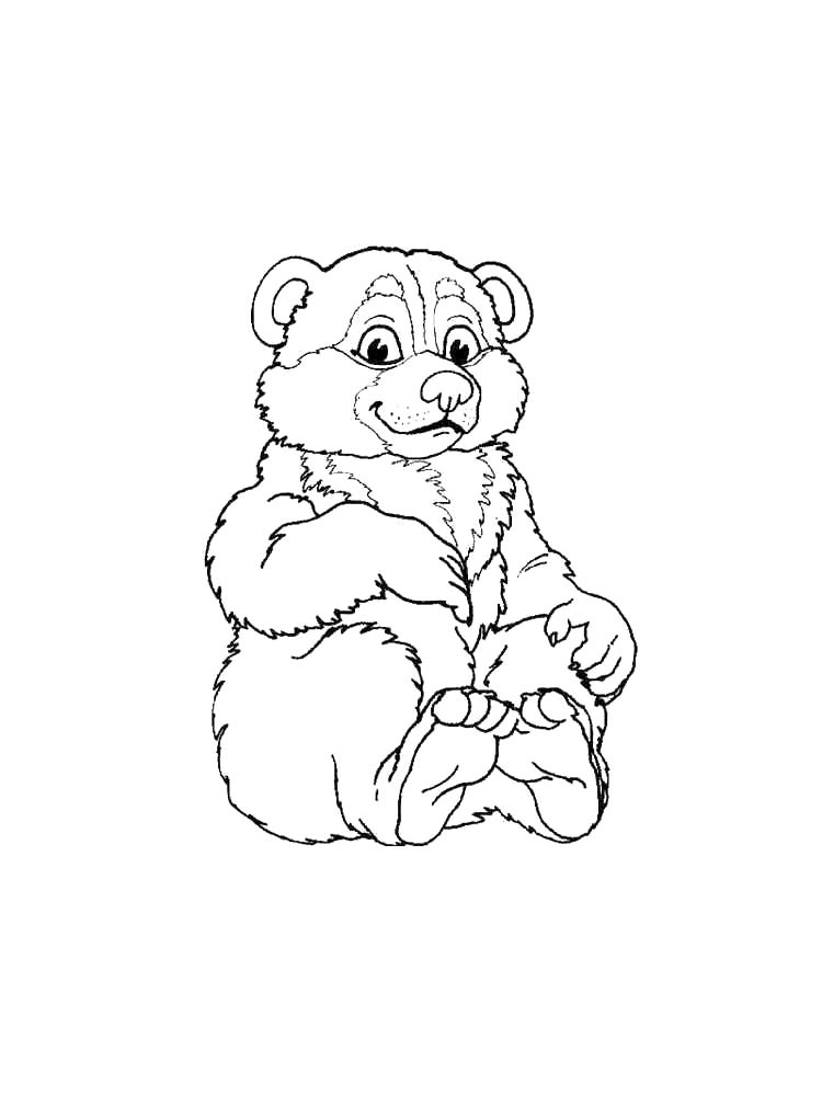 Bear coloring page 7