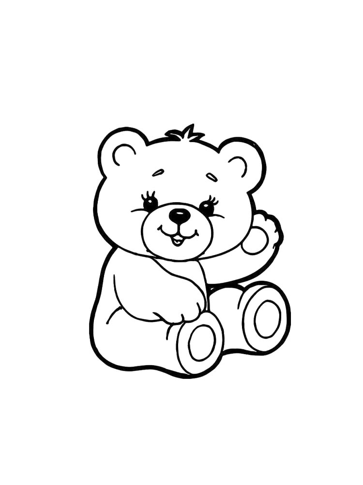 Bear coloring page 9