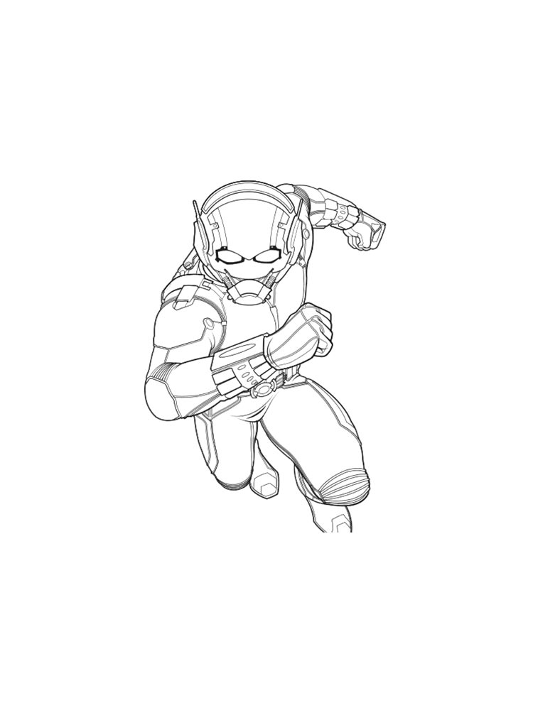 Ant Man coloring page 1