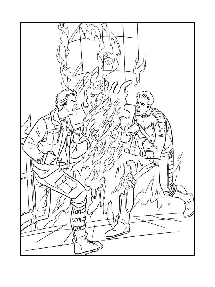 X-men coloring page 16